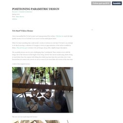 POSITIONING PARAMETRIC DESIGN