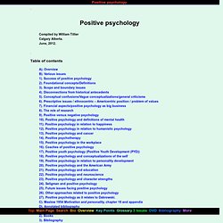 Positive psychology