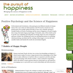 Positive Psychology & Science of Happiness - 7 Habits of Happy People