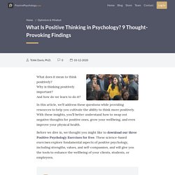 What is Positive Thinking in Psychology? 9 Thought-Provoking Findings