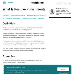 What is Positive Punishment?