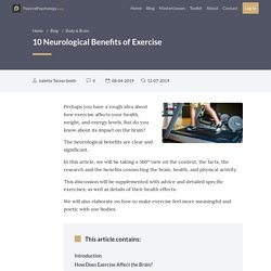 10 Neurological Benefits of Exercise