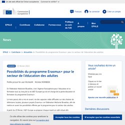 Possibilités du programme Erasmus+ pour le secteur de l'éducation des adultes