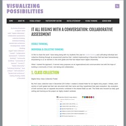 it all begins with a conversation: collaborative assessment