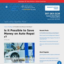 Is it Possible to Save Money on Auto Repair Services?