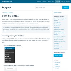 Post by Email