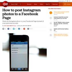 How to post Instagram photos to a Facebook Page