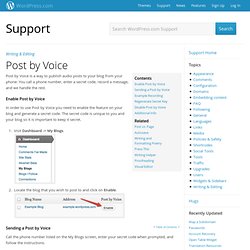 Post by Voice