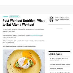 Post-Workout Nutrition: What to Eat After a Workout