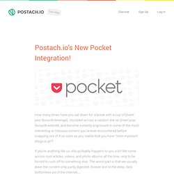 s New Pocket Integration!