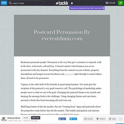 Postcard Persuasion By everestdmm.com