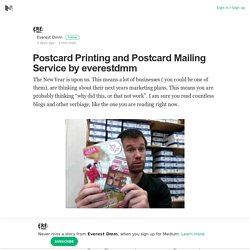Postcard Printing and Postcard Mailing Service by everestdmm