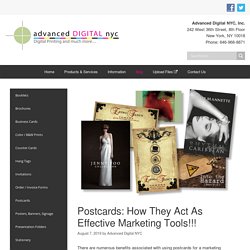 Postcards: How They Act As Effective Marketing Tools!!! - advanced digital nyc