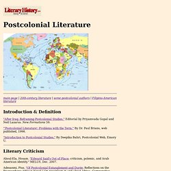 Postcolonial Literature