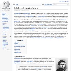 Subaltern (postcolonialism)