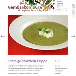 Cremige Postelein-Suppe