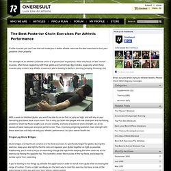 The Best Posterior Chain Exercises For Athletic Performance