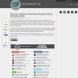 Social Media Posting Guide (Free Download) - Top Nonprofits