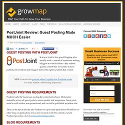 Guest Posting Made MUCH Easier with PostJoint