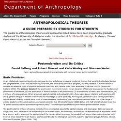 Postmodernism and Its Critics - Anthropological Theories - Department of Anthropology - The University of Alabama