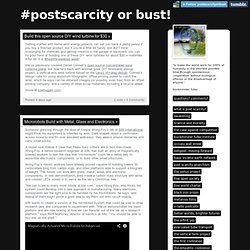 #postscarcity or bust!