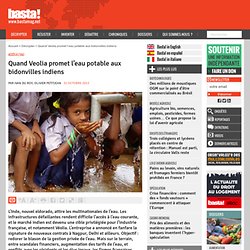 Quand Veolia promet l’eau potable aux bidonvilles indiens