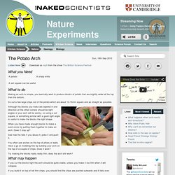 The Potato Arch - Naked Scientists Kitchen Science 2010