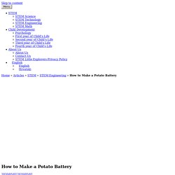 How to Make a Potato Battery