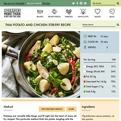 Potato & Thai Chicken Stir-fry Recipe