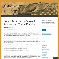 Potato Latkes with Smoked Salmon and Creme Fraiche