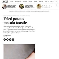 Fried potato masala toastie