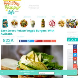 Easy Sweet Potato Veggie Burgers! With Avocado