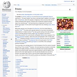Wiki: Potato