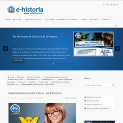Potencialidades de Wix Para el Uso Educativa - E-Historia