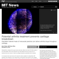Potential arthritis treatment prevents cartilage breakdown