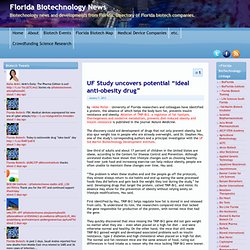 UF Study uncovers potential “ideal anti-obesity drug” « Florida Biotechnology News
