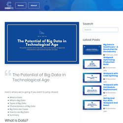 The Potential of Big Data in Technological Age