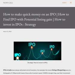 How to Find IPO with Potential listing gain