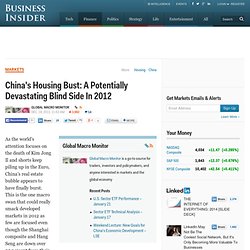 China's Housing Bust: A Potentially Devastating Blind Side In 2012