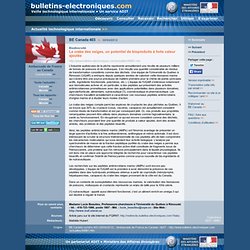 04/30 > BE Canada 403 > Le crabe des neiges, un potentiel de bioproduits à forte valeur ajoutée