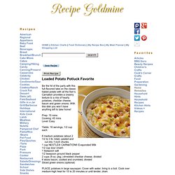 Loaded Potato Potluck Favorite recipe