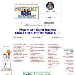 United States Pottery Marks