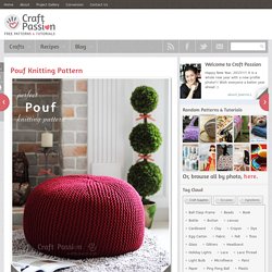 How to knit pouf