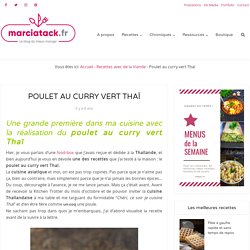 Poulet au curry vert - Recette Thaïlandaise