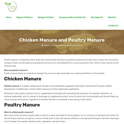 Poultry Manure Compost