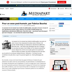 Pour un sexe post-humain, par Fabrice Bourlez