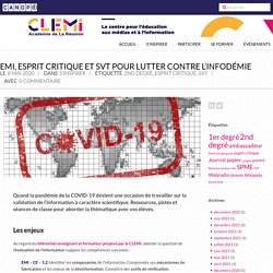 EMI et SVT pour lutter contre l’infodémie – CLEMI La Réunion