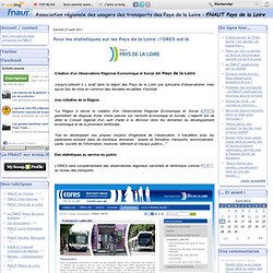 Pour les statistiques sur les Pays de la Loire : l'ORES est là - Le Blog de la FNAUT Pays de la Loire