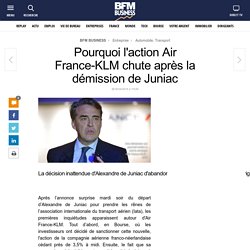 Pourquoi l'action Air France-KLM chute après la démission de Juniac