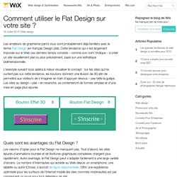 Flat Design : pourquoi et comment l'utiliser- Le Blog de Wix.com